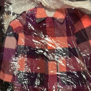 Cat & Jack Men's Plaid Shirt - Red and Purple